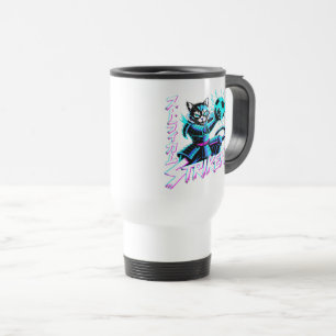 Cyberpunk-Samurai-Striker-Katze für Gamer & Anime Reisebecher