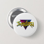 Cyberpunk-Samurais Button (Vorne & Hinten)