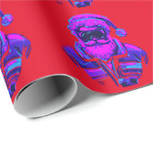 Cyberpunk Santa Claus Geschenkpapier (Rolleneckpunkt)