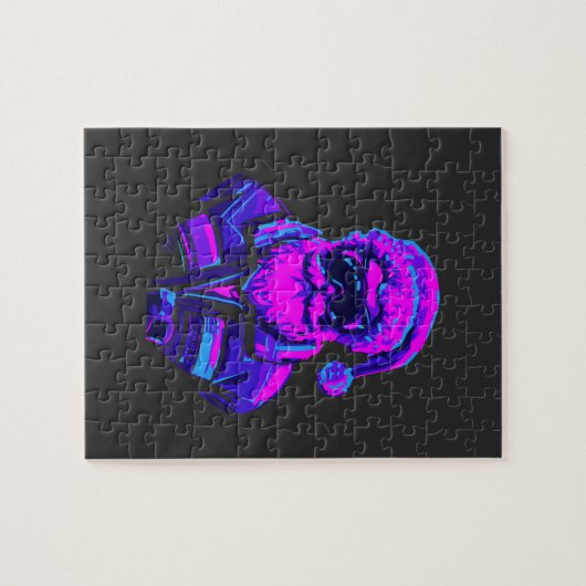 Cyberpunk Santa Claus Puzzle (Horizontal)