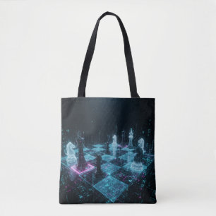 Cyberpunk-Schach, Neon-Digital-Brettspiel S Tasche