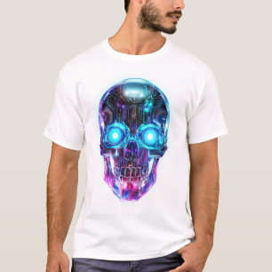 Cyberpunk-Schädelkönig T-Shirt