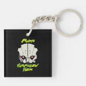 Cyberpunk-Scharfschütze Schlüsselanhänger (Rückseite)