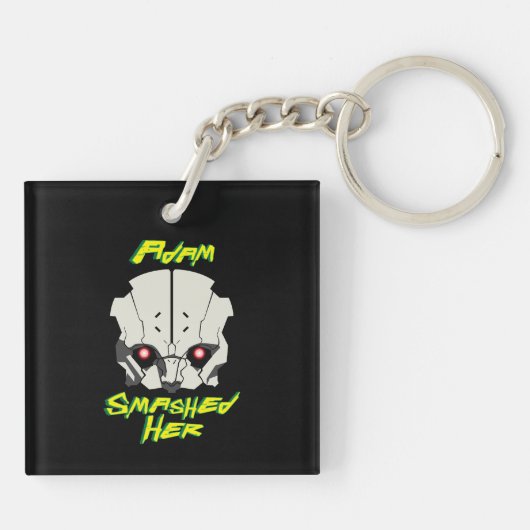 Cyberpunk-Scharfschütze Schlüsselanhänger (Rückseite)