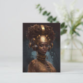 Cyberpunk-Science Fiction Postkarte (Stehend Vorderseite)