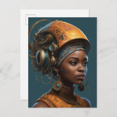 Cyberpunk-Science Fiction Postkarte (Vorne/Hinten)