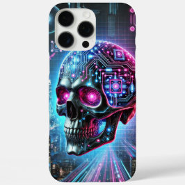 Cyberpunk Skull iPhone 16 Pro Max Hülle