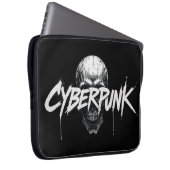 Cyberpunk Skull Graffiti Neoprene Laptop Sleeve (Vorne Rechts)