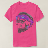 Cyberpunk Skull Tode Kopf Skelett Todesmetall Go T-Shirt (Design vorne)