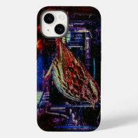 Cyberpunk Sparrow in Neon Cityscape