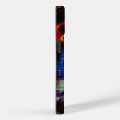 Cyberpunk Sparrow in Neon Cityscape Case-Mate iPhone Hülle (Rückseite / Rechts)