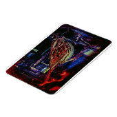Cyberpunk Sparrow in Neon Cityscape Magnet (Linke Seite)