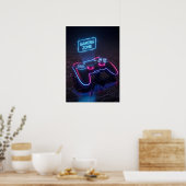 Cyberpunk-Spielecontroller Poster (Küche)