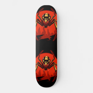 Cyberpunk-Spinne Skateboard