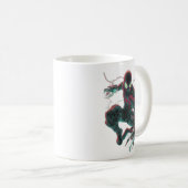 Cyberpunk-Spinne-Tasse Neon-Geometrie-Coder-Kaffee Kaffeetasse (VorderseiteRechts)