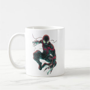 Cyberpunk-Spinne-Tasse Neon-Geometrie-Coder-Kaffee Kaffeetasse