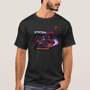 Cyberpunk-Sportwagen-Night-Rider-Gaming-T-Shirt T-Shirt