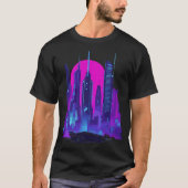 Cyberpunk-Stadt T-Shirt (Vorderseite)