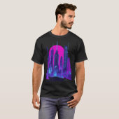 Cyberpunk-Stadt T-Shirt (Vorne ganz)