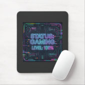 Cyberpunk-Status-Gaming-Level-100-Mauspad Mousepad (Mit Mouse)