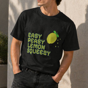 Cyberpunk Style Gelbes Zitronen T-Shirt - Neon 3D 