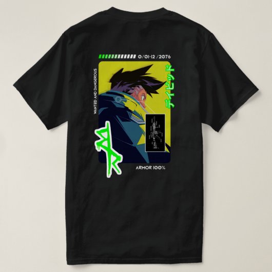 Cyberpunk  T-Shirt (Design Rückseite)