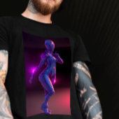 Cyberpunk-Tänzer im Club T-Shirt für Erwachsene