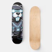 Cyberpunk-Tech-Biber-Deck Skateboard (Vorderseite)