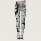 Cyberpunk Tech Geek Gear Electronic Engineer Math Leggings (Vorderseite)