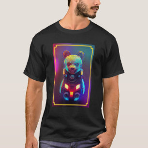 Cyberpunk Teddy Bear heißt Fluffles Futurist T-Shirt