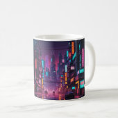 Cyberpunk-Themed-Tasse Kaffeetasse (VorderseiteRechts)