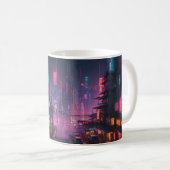 Cyberpunk-Themed-Tasse Kaffeetasse (VorderseiteRechts)