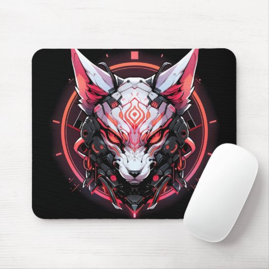 Cyberpunk-Tier Mousepad (Mit Mouse)