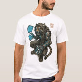 Cyberpunk Tiger (Hacker) T-Shirt (Vorderseite)