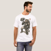 Cyberpunk Tiger Samurai T-Shirt (Vorne ganz)