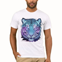 Cyberpunk Tiger T - Shirt - Neon Circuit Animal