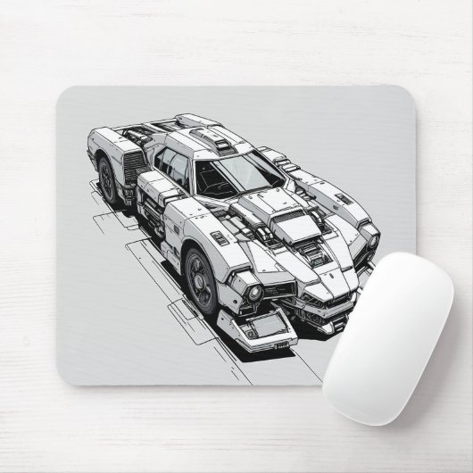 Cyberpunk-Tintenpatronen Mousepad (Mit Mouse)