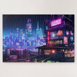 Cyberpunk Tokyo Ramen House Puzzle