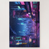 Cyberpunk Tokyo Rooftop Puzzle (Vertikal)