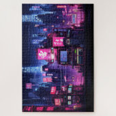 Cyberpunk Tokyo Street Diner Puzzle (Vertikal)