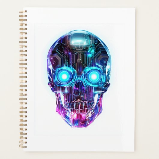 Cyberpunk-Totenkopf-König Planer (Vorderseite)