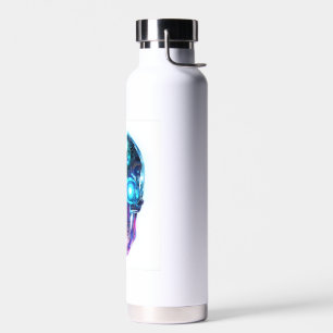 Cyberpunk-Totenkopf-König Trinkflasche
