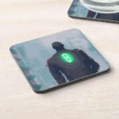 Cyberpunk-Untersetzer aus hartem Kunststoff Getränkeuntersetzer (Linke Seite)