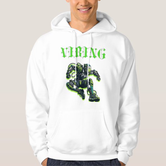 Cyberpunk VIBING Hoodie T - Shirt (Vorderseite)