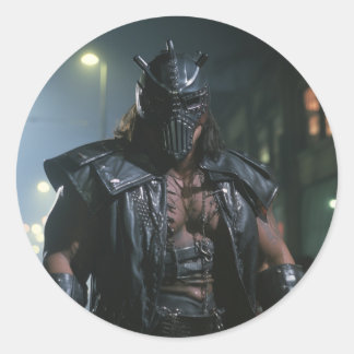 Cyberpunk Villain Runder Aufkleber