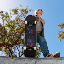 Cyberpunk VR Gamer Skateboard Deck | "Realität ist