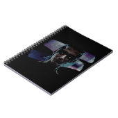 Cyberpunk Warrior ASCII Art Notebook Notizblock (Linke Seite)