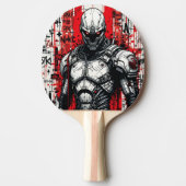 Cyberpunk Warrior Graffiti Ping Pong Paddle - Tischtennis Schläger (Vorderseite)