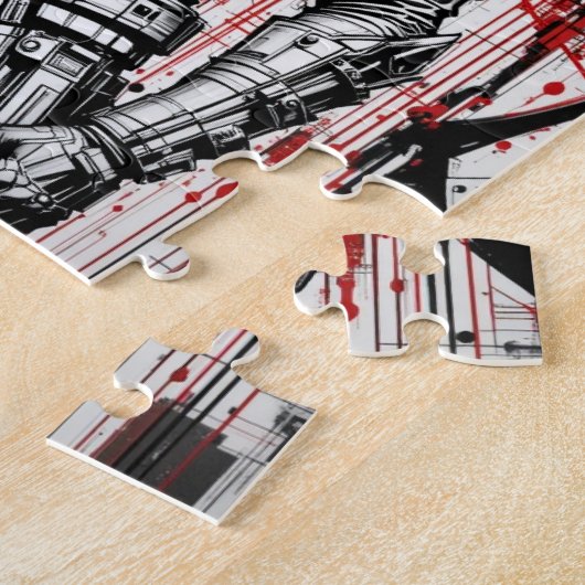 Cyberpunk Warrior Graffiti - Puzzle (Seite)