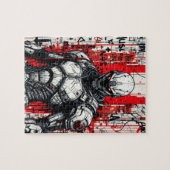 Cyberpunk Warrior Graffiti - Puzzle (Horizontal)